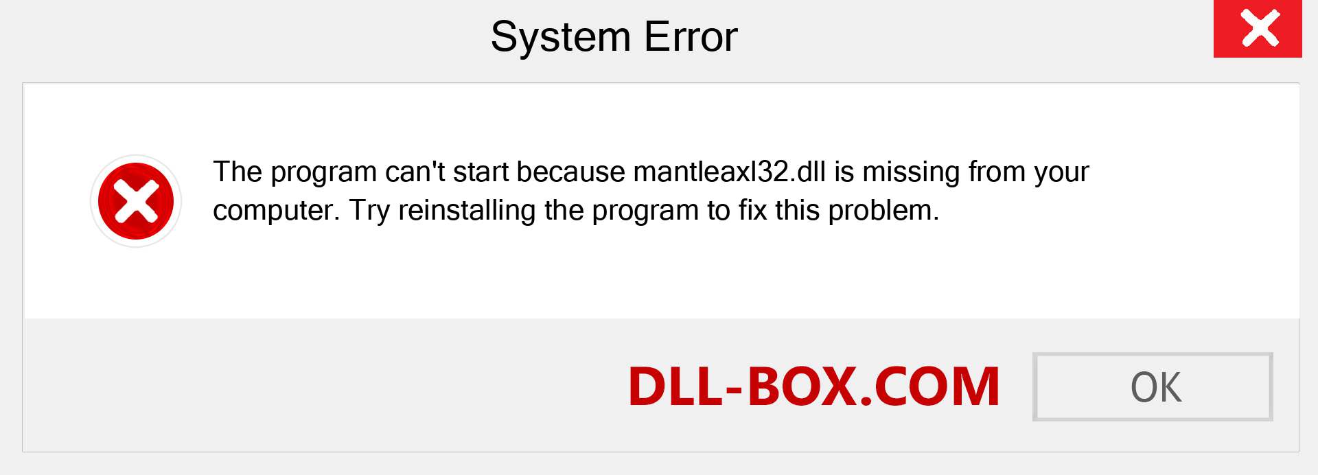 mantleaxl32.dll file is missing?. Download for Windows 7, 8, 10 - Fix  mantleaxl32 dll Missing Error on Windows, photos, images